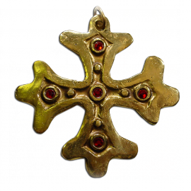 Large occitan cross for wall decoration by Paul Vitaux